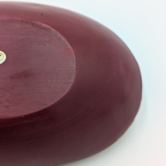 Vintage Christmas Santa Claus Candy Dish Rustic Holiday Decor Folk Art Oval - Picture 9 of 9